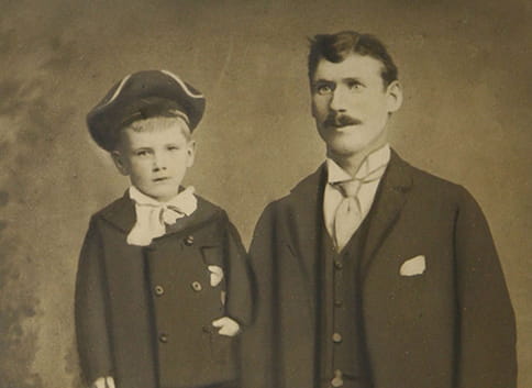 Keator ancestors: George O’Donnell Sr. with son George Jr., circa 1900
